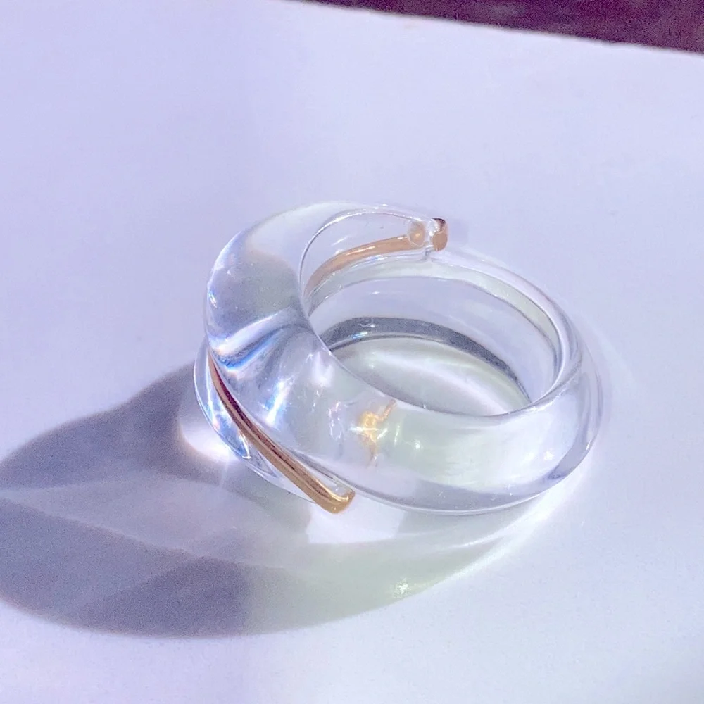 18k GOLD BACCARAT ring  with tag and box. size 5.5 - Picture 4 of 5